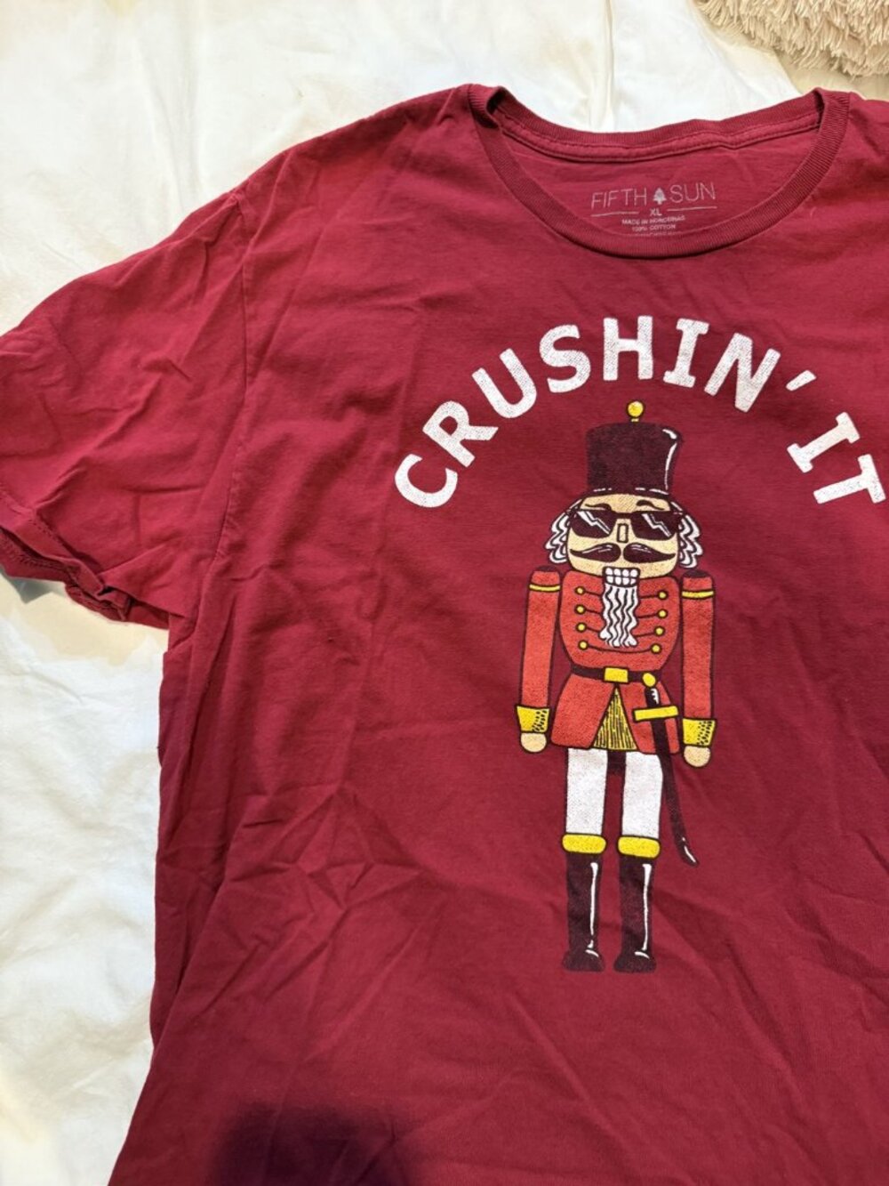 Fifth Sun Crushin It Nutcracker Christmas Graphic Tee
